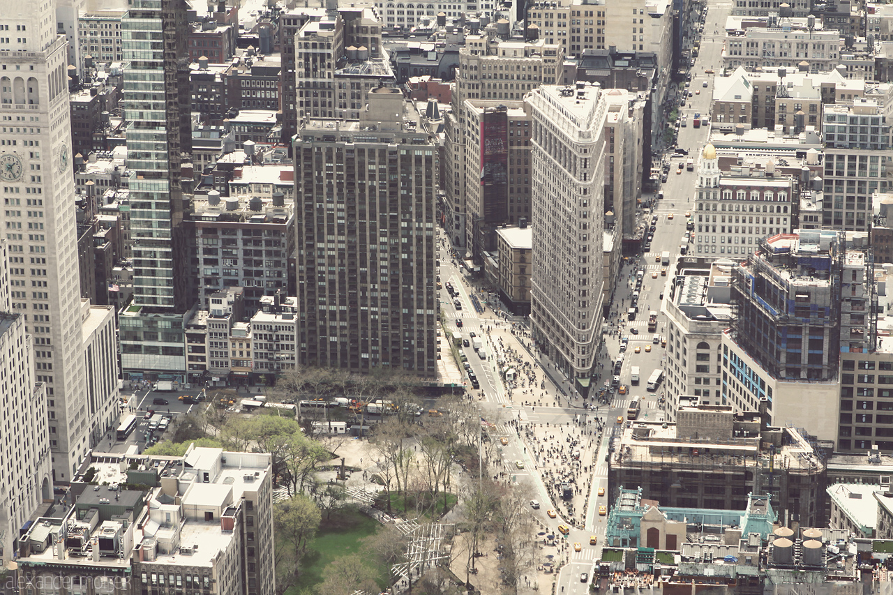 Flat Iron Foto von Blick auf das Flat Iron Building
