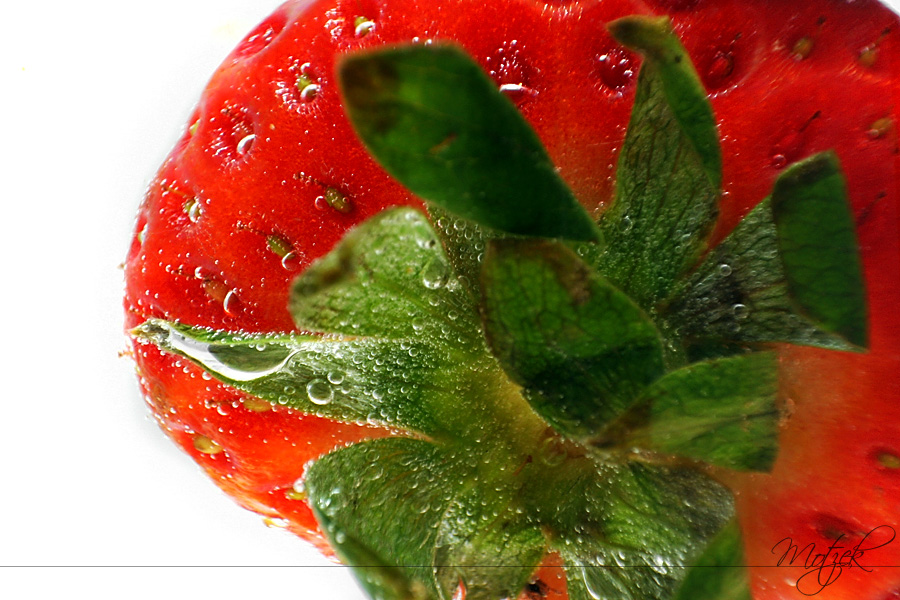 Strawberry Foto von Erdbeere Makro