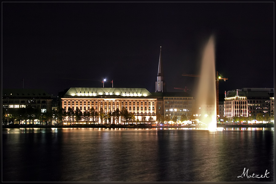 Happag Lloyd Foto von Hamburg Alster Nacht Hapag Lloyd
