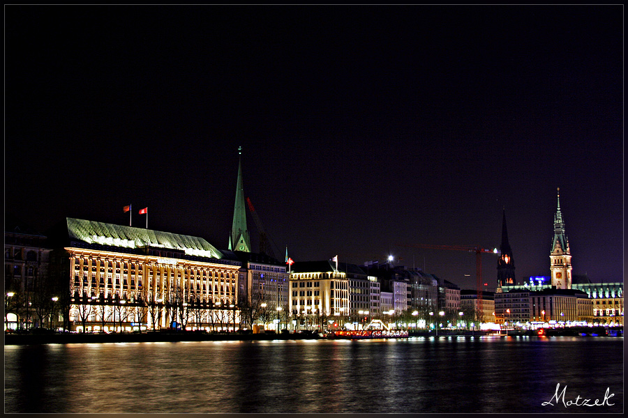 Alster Foto von Hamburg Alster Nacht