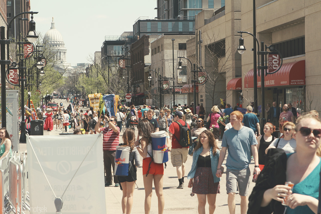 Madison Foto von Studenten Parade in Madison