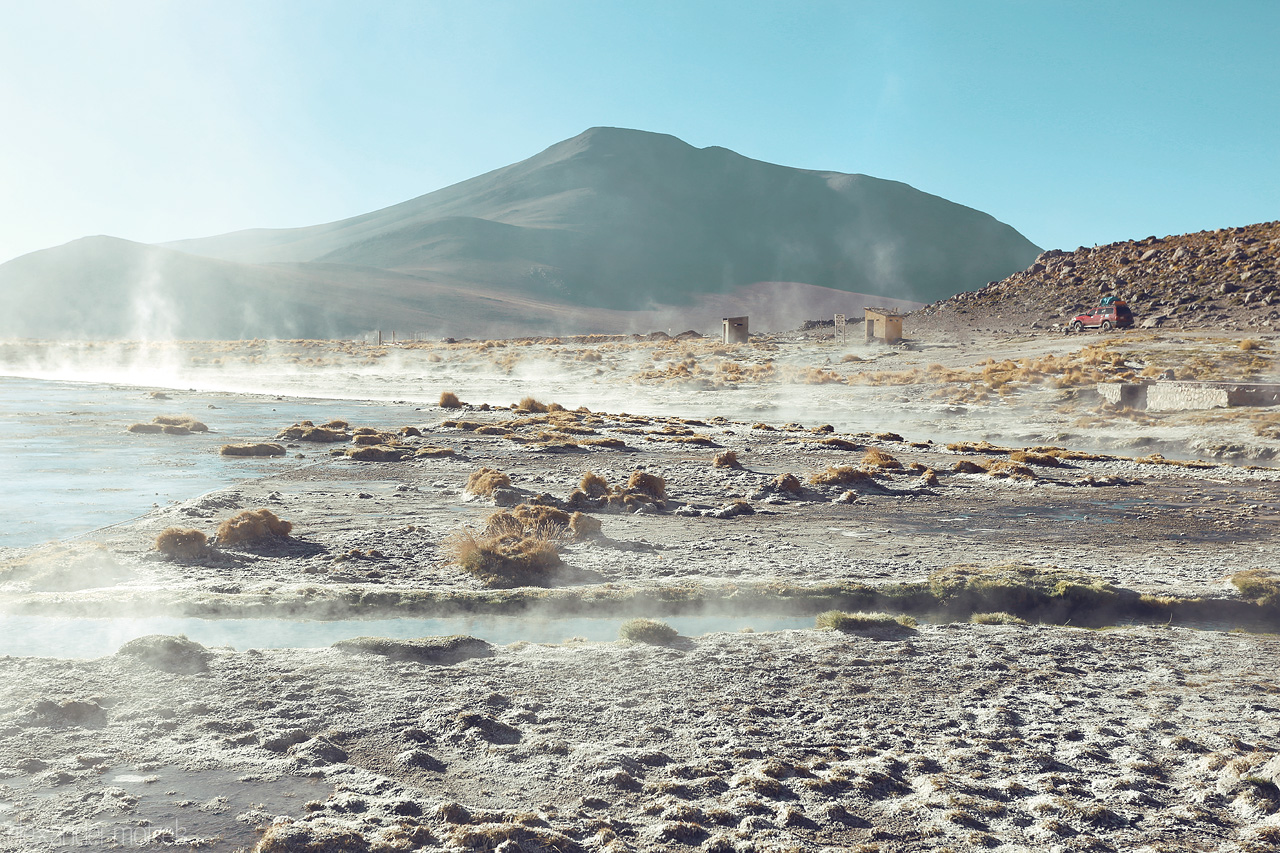 Foto von Heiße Quellen zum Baden in der Atacama Wüste
