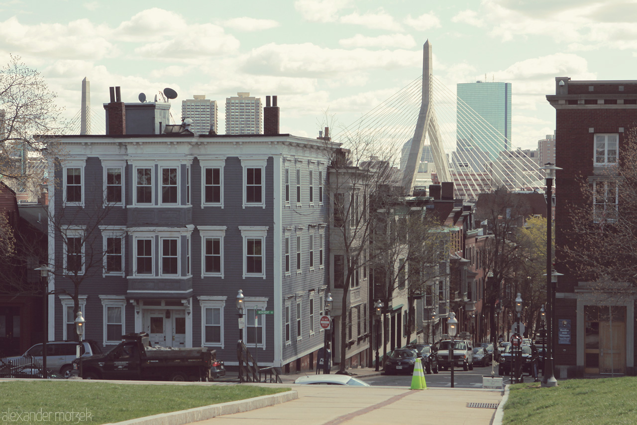 Foto von Boston mit Brücke
