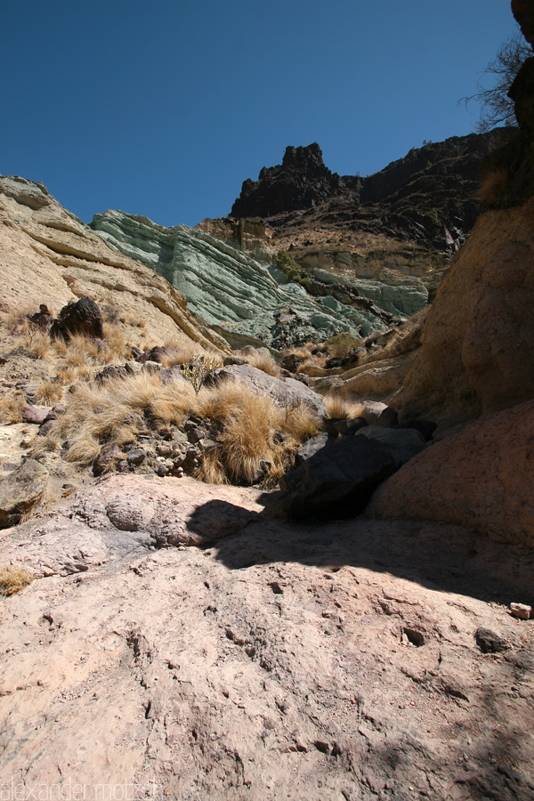 Foto von Gran Canaria Azuleos Blau Türkise Steine