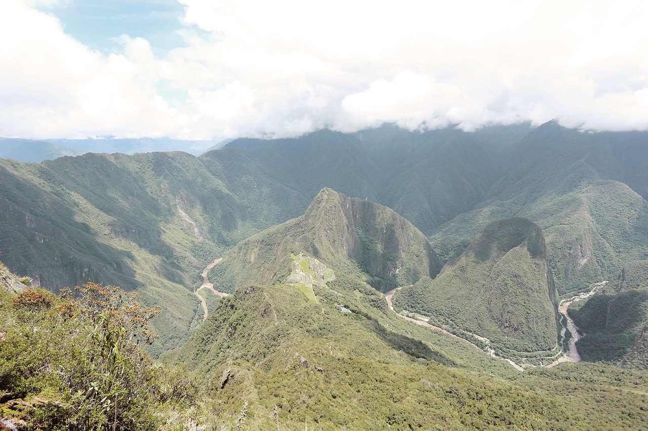 Foto von Panorama vom Machu Picchu Mountain