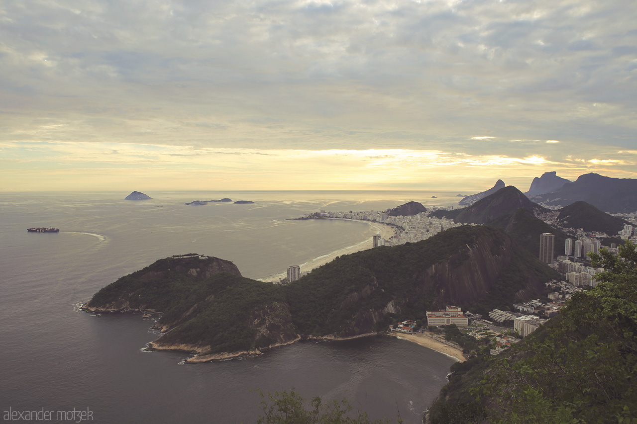 Foto von Sonneuntergang am Zuckerhut in Rio