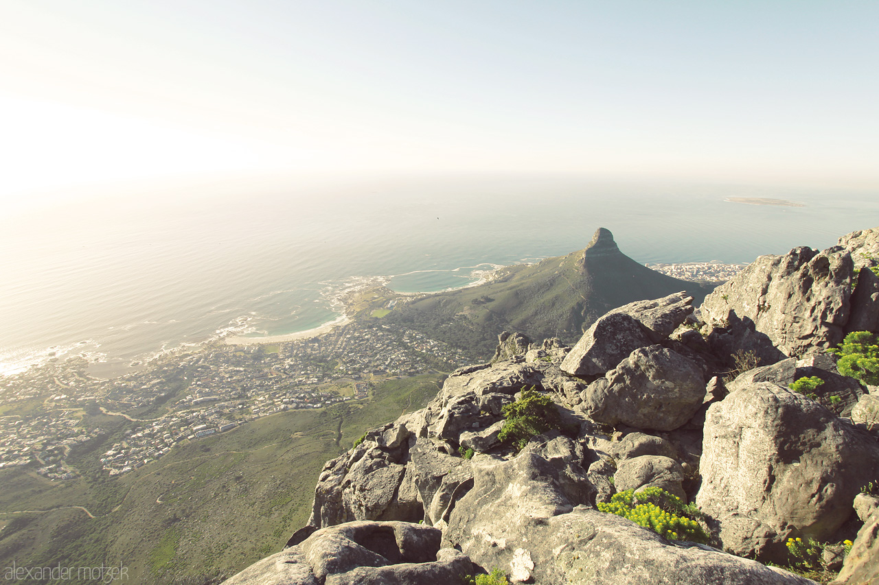 Foto von Blick auf Kapstadt vom Gipfel des Tafelberges
