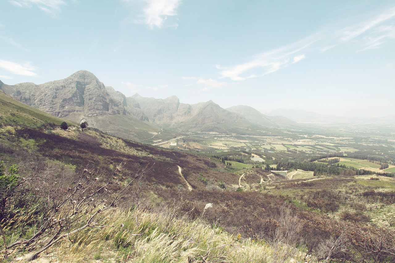 Foto von Blick über Paarl vom Du Toits Kloof Pass
